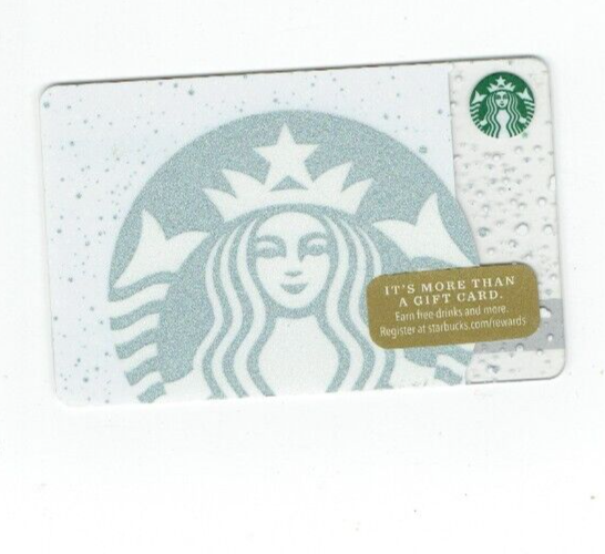 2016 Starbucks Gift Card - White Siren - Snow - 6128 - Collectible