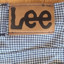 Vintage 70's-80's navy houndstooth pants by Lee Riders