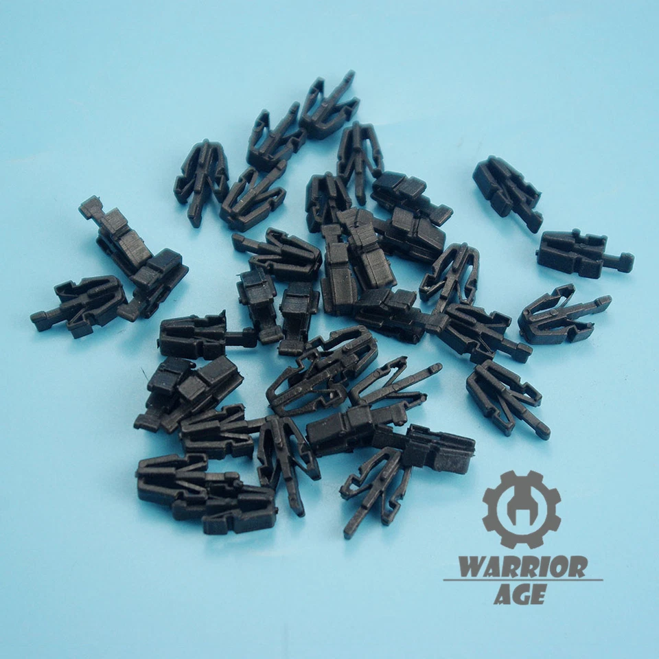 Qty50 Nylon Clip Retainer Grill # MB153825 For Toyota Mitsubishi Honda Mazda Foto 3 de 4