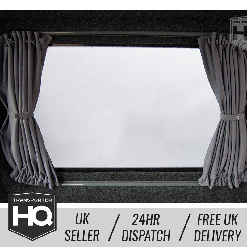 Blackout Curtains Set For VW Transporter T5 / T5.1 / T6 – Driver & Passenger Center – UK Made 3 thumbnail image