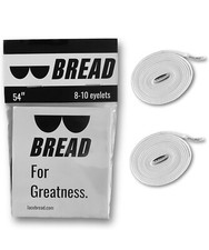 2     2bags 4 laces Bread Elastic Shoelaces, 54", 8-10 Eyelets, Red, white color