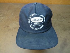 Vintage Rex Brand Cable Division Electronic Ind Mesh snapback hat trucker cap