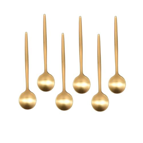 Espresso Spoons Gold Demitasse Spoons Stainless Steel Coffee Spoons Mini 