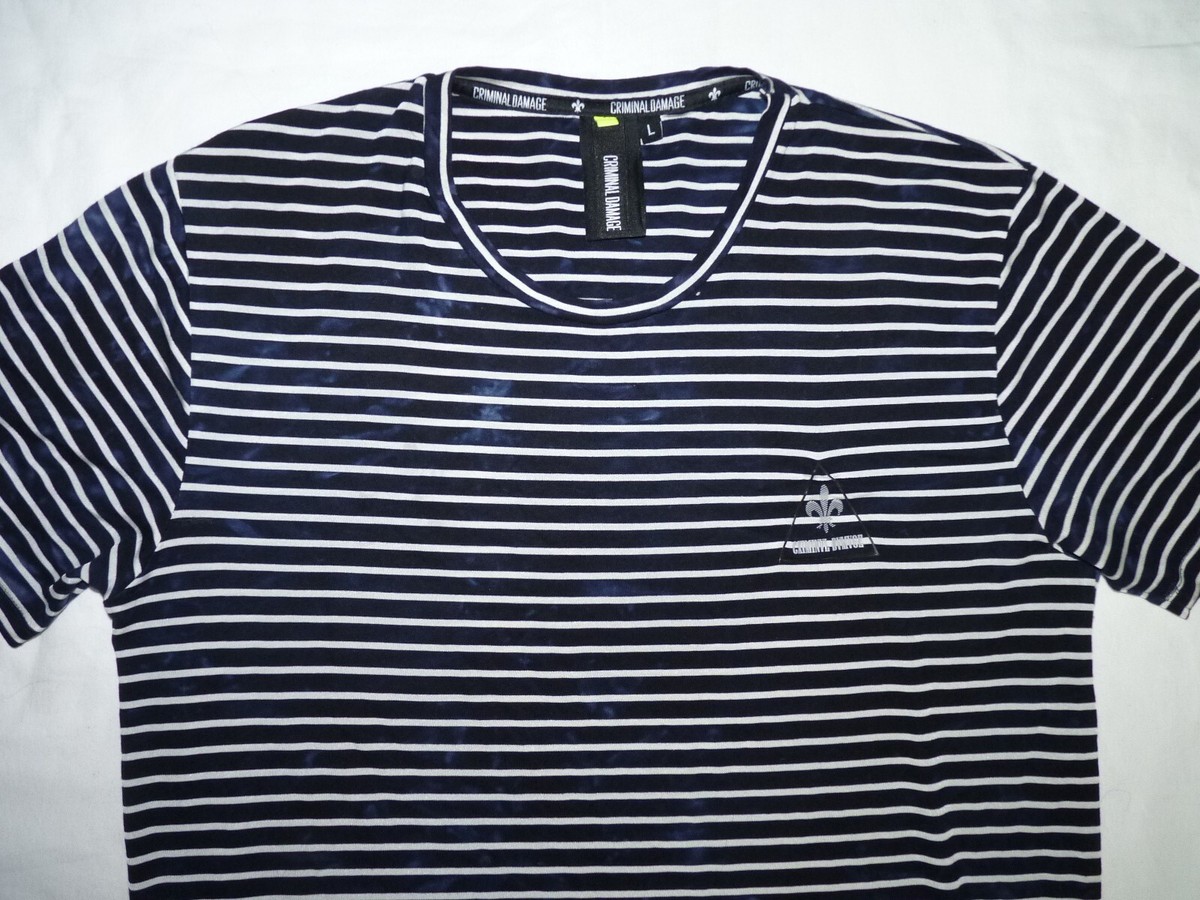 T-shirt Noir Criminal Damage Homme Taille M, Graphique Imprimé, Coton, Style Rétro