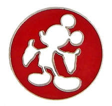 Mickey Mouse Circle Cutout Red Individual Disney Park Trading Pin Brand New