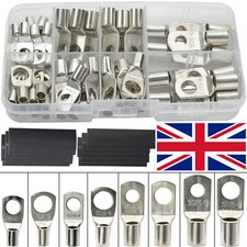 Copper Tube Terminal Battery Welding Cable Lug Ring Crimp Connectors Silver 140x