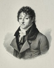 DUPLESSIS GRENEDAY (1767-1842) PORTRAIT ENGRAVING 19th century, RENNES MAGISTRATE