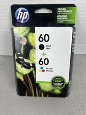 GENUINE HP Ink 60 Black 60 Tri-Color Combo Pack Cartridges Exp 2/2020 New