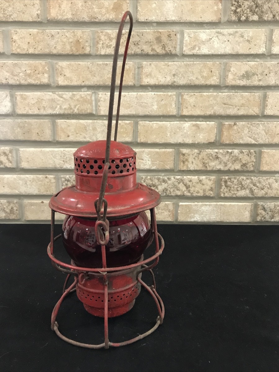 ARMSPEAR MFG CO 1925 NEW YORK RAILROAD LANTERN MARKED ERIE ARMSPEAR MFG CO 1925 NEW YORK RAILROAD LANTERN MARKED ERIE