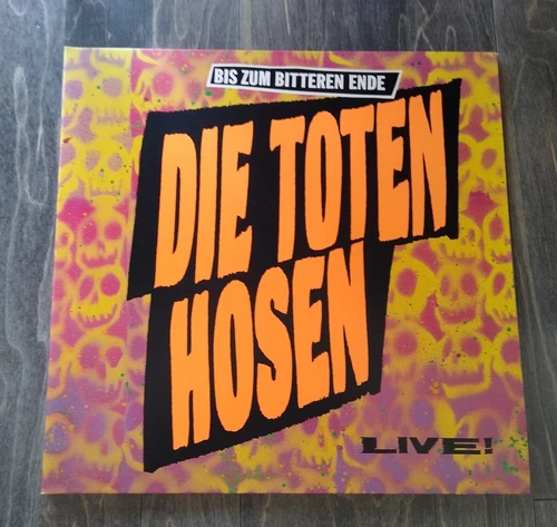 Die Toten Hosen - LP- Bis Zum Bitteren Ende -Live Schablone , Postkarte, Top