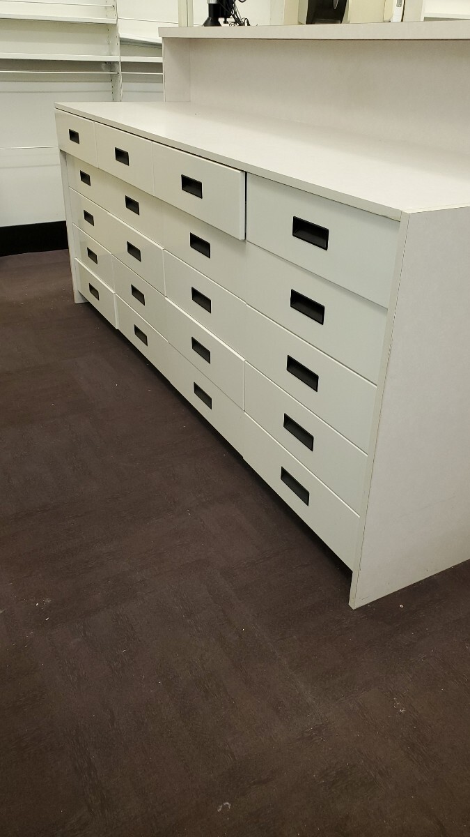 Pharmacy shelving Uniweb end cap eBay