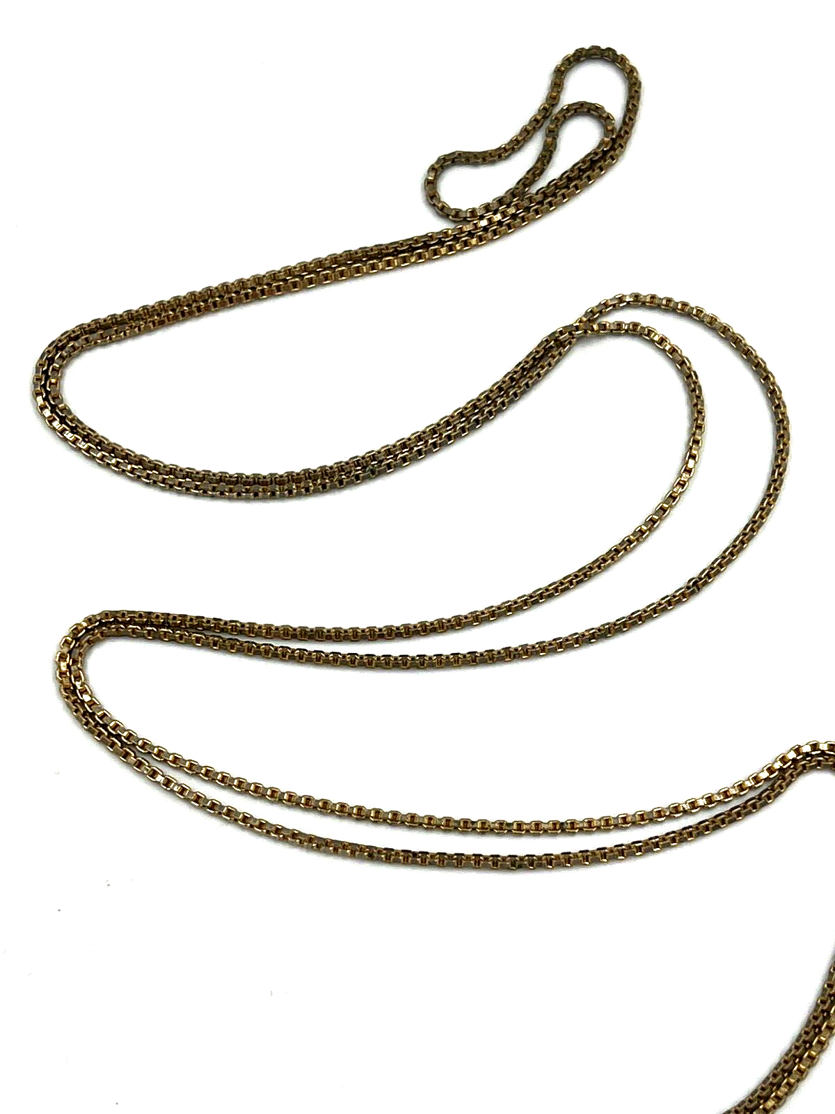 Antique Victorian Guard Chain Belcher Chain Extra Long Pinchbeck eBay