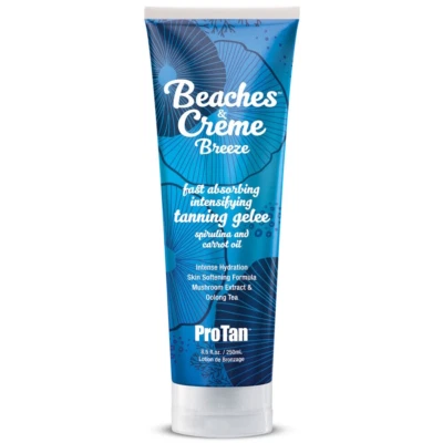New Pro Tan Beaches & Creme Breeze intensifying Sunbed Tanning Accelerator Gelee