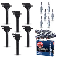 6X Ignition Coil & 6X NGK Iridium Spark Plug for 2002-2003 Suzuki XL-7 V6 2.7L