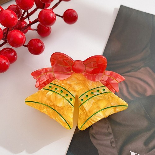 Christmas Series Acetic Acid Hair Claw Medium Size Gift Box Shark Clip - Picture 4 of 18