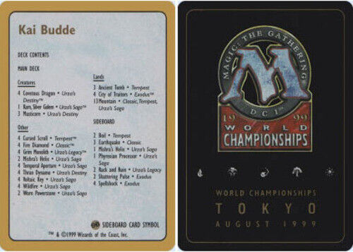 World Championship Deck - 1999 - Kai Budde - MTG Sealed **GamerzSphere**