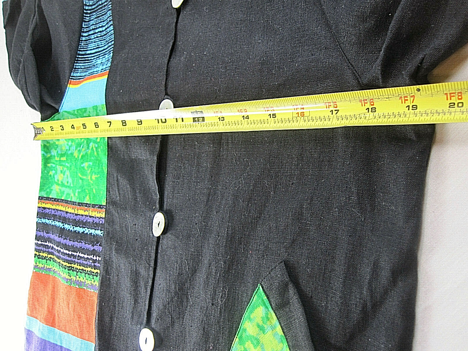 Multiples Patchwork Tunic Shirt Womens Size S  ( … - image 8