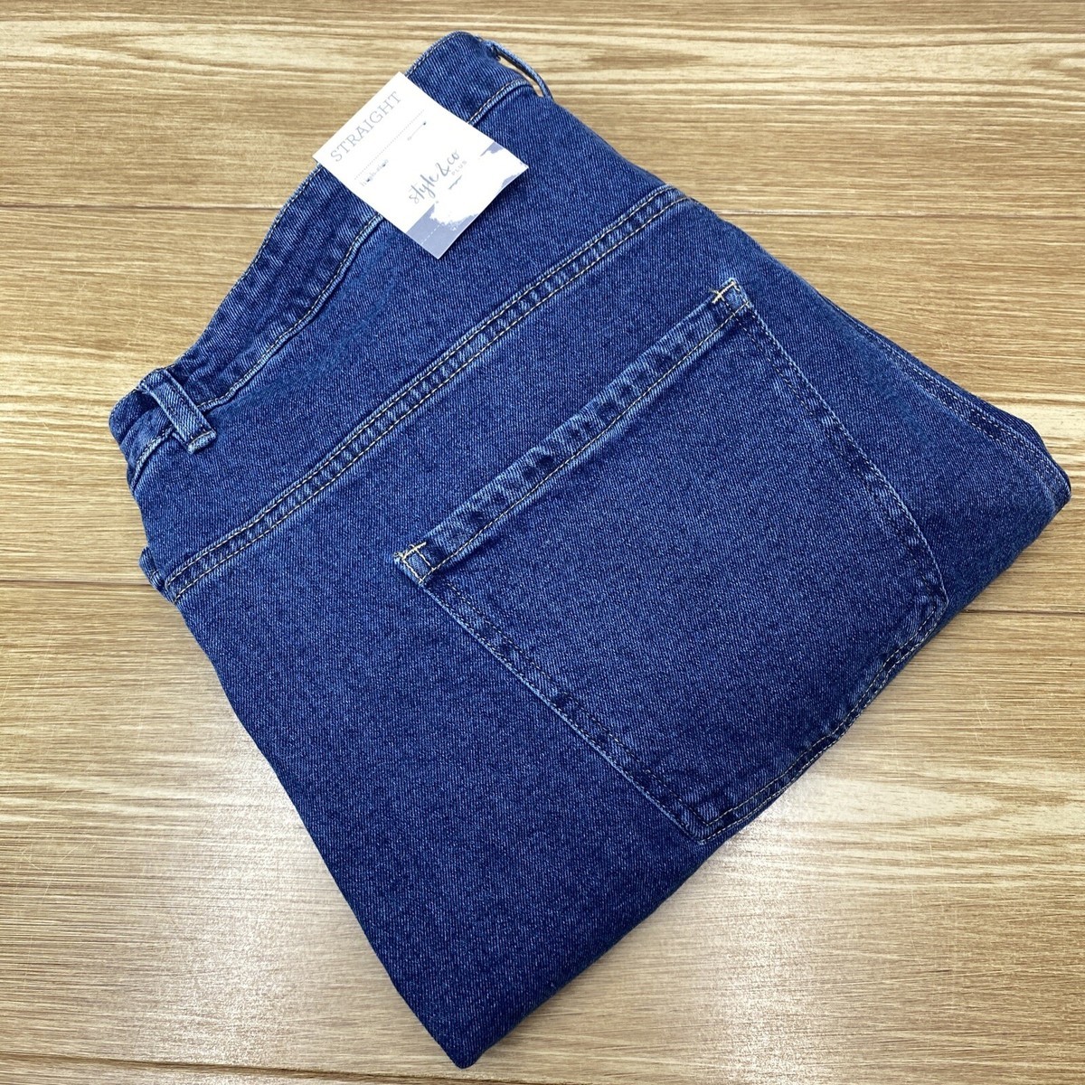 Jeans Talla 20w Pantalon Route 66 Blue Faded 55356 Size Tag 20W