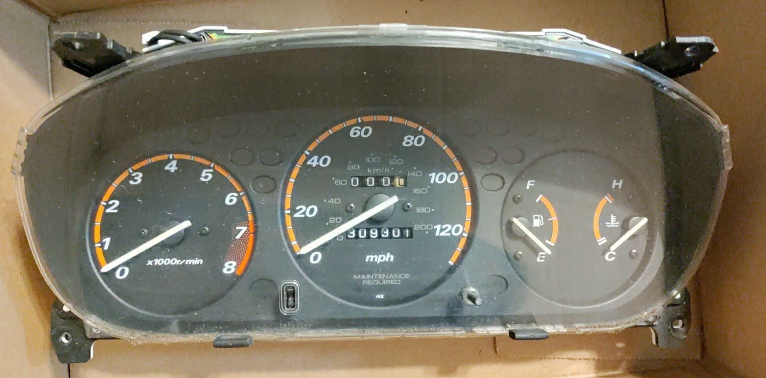 9701 Honda Crv Gauge Cluster Manual Transmission 5 Speed B20 OEM eBay