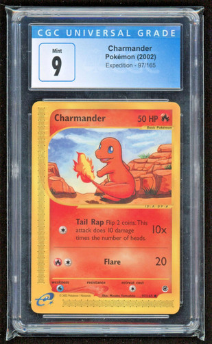 Charmander graded CGC 9 for sale on eBay