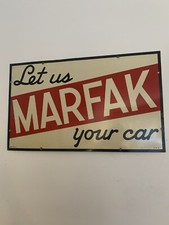 vintage original gas oil advertising signs Texaco Marfack 1941