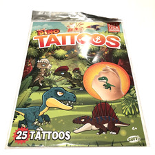 Mighty Dino Tattoos 25 Dinosaur Tattoos Child Kid Toy Birthday Party Favors NEW
