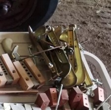Piano Pedal Set Stamped Brass 3 Pedal Set