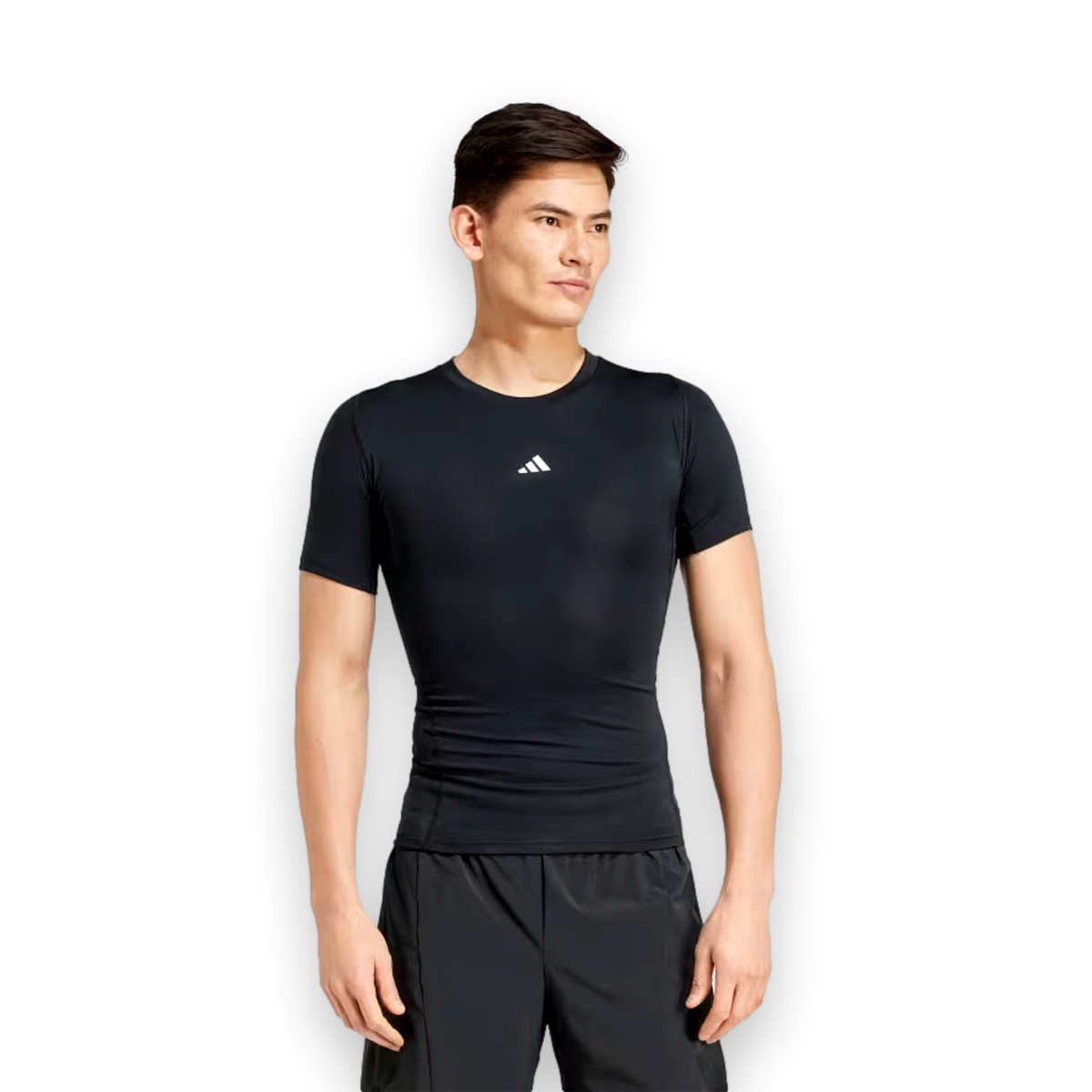adidas TechFit Compression Training Tee Black Men Football Sport