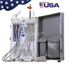 Portable Dental Mobile Delivery Unit System Air Compressor Syring Suction 4Holes