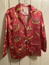 Nick & Nora Childrens Pajama Top Large Santa Sock Monkey Large 10-12 Kids