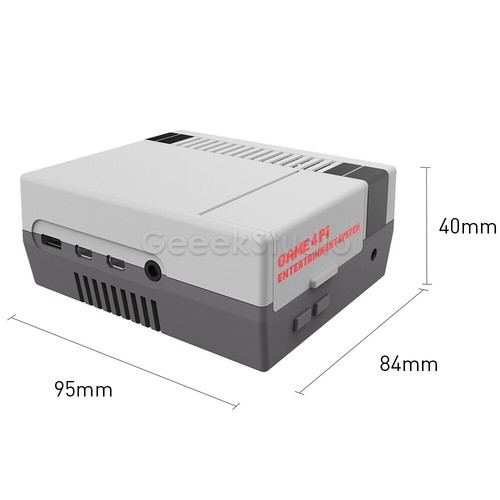 Spiel 4Pi NES Style ABS Case Kit mit Kühllüfter nur für Raspberry Pi 4 Modell B - Bild 4 von 13