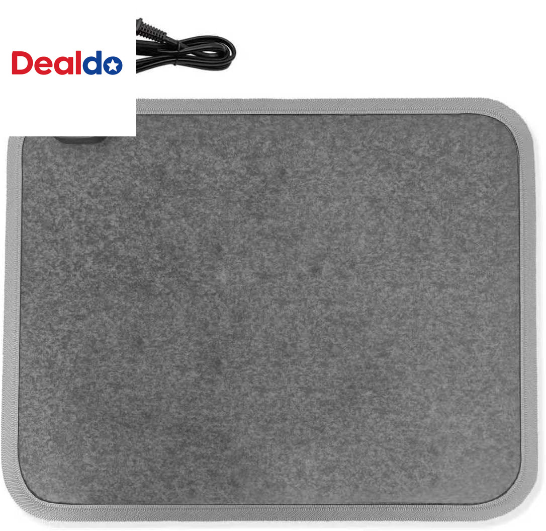 Heated Floor Mat for Foot Warmer - 110V Adjustable Temperatu