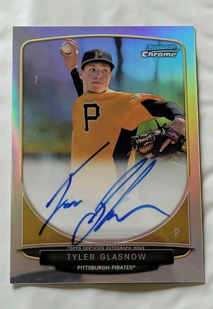 タイラー グラスノー(Tyler Gla) ルーキー直筆サインカード Amazon.com: 2017 Topps Gypsy Queen Baseball #GQA-TGL Tyler Glasnow