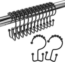 Shower Curtain Hooks Rings, Rust Proof Stainless Steel Shower Curtain Hooks