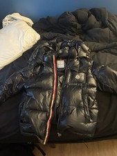 Moncler Black Down Hooded Heavyweight Puffer ...