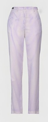 New $400 MSGM Trousers IT44 8 L Wool Blend Tie Dye Made in Italy Long Lavender