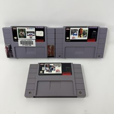 Madden NFL 94 95 96 Super Nintendo SNES 3 Game Lot TESTED