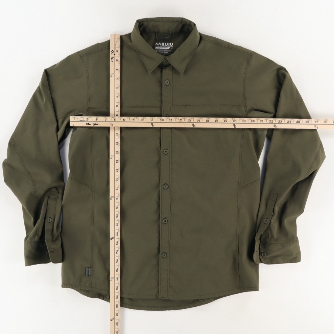 Kuiu Antero Polyester Solid Long Sleeve Button Up… - image 3