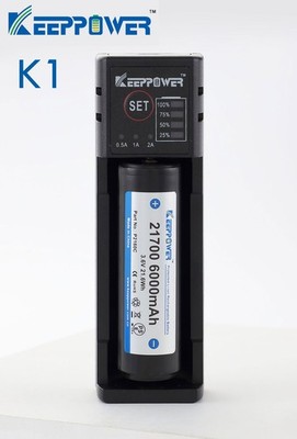 KeepPower K1 Ladegerät für Li-Ion und Ni-MH Akkus USB-C
