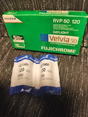 FUJI Fujichrome Professional RVP 120 Daylight Film ISO 50/18 50D Expired 09/2013