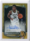 TOUNDE YESSOUFOU 2025 BOWMAN CHROME GOLDD SHIMMER  AUTO /50 ROOKIE 1ST