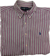 POLO Ralph Lauren Long Sleeve Dress Shirt Men's L 16 LG Classic Fit 103