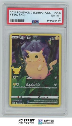 2021 Pokemon - Celebrations Pikachu PSA 8 #005/025