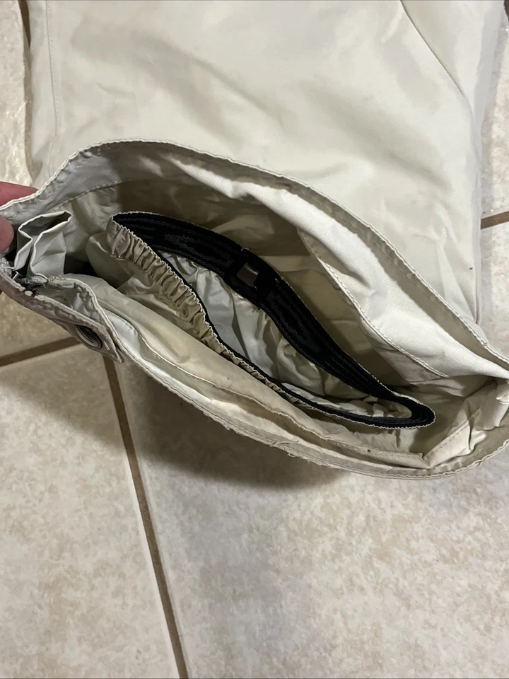 Calça de neve Oakley masculina M caimento solto bege isolamento fino logotipo esqui snowboard - Imagem 4 de 4