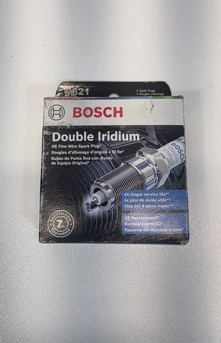 Bosch 9621 Double Iridium Spark Plugs 4 pc