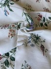 Vintage 2 Yards "Vacation" Waverly White Interior Slub Cotton Curtain Fabric — photo 3