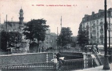 93* PANTIN  mairie et pont du canal       RL57,1119