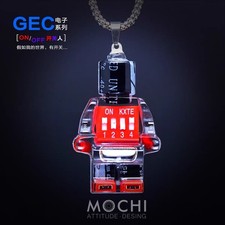 MOCHI Cyberpunk style robot dance hip-hop pendant necklace personality keychain
