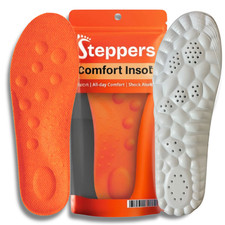 Genuine Steppers Comfort Boosting Massage Insoles for Heel & Plantar Fasciitis