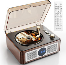 Portable CD Player Bluetooth with Speakers - Desktop CD Players for Home, Built